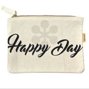 Canvas Happy Day Makeup Bag